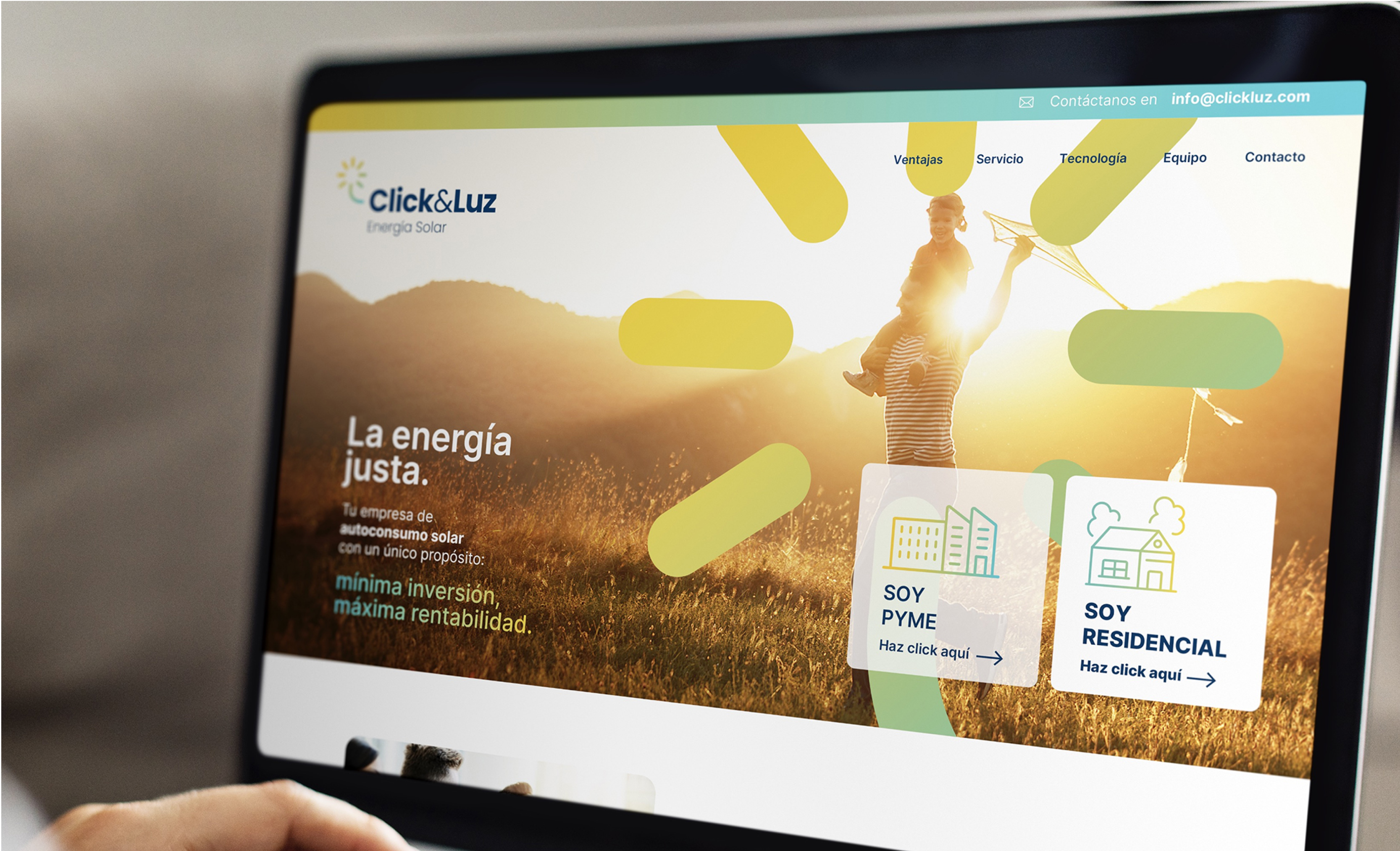 CLICK&LUZ-BRANDING-POSICIONAMIENTO-ENERGIA-SOLAR-WEB